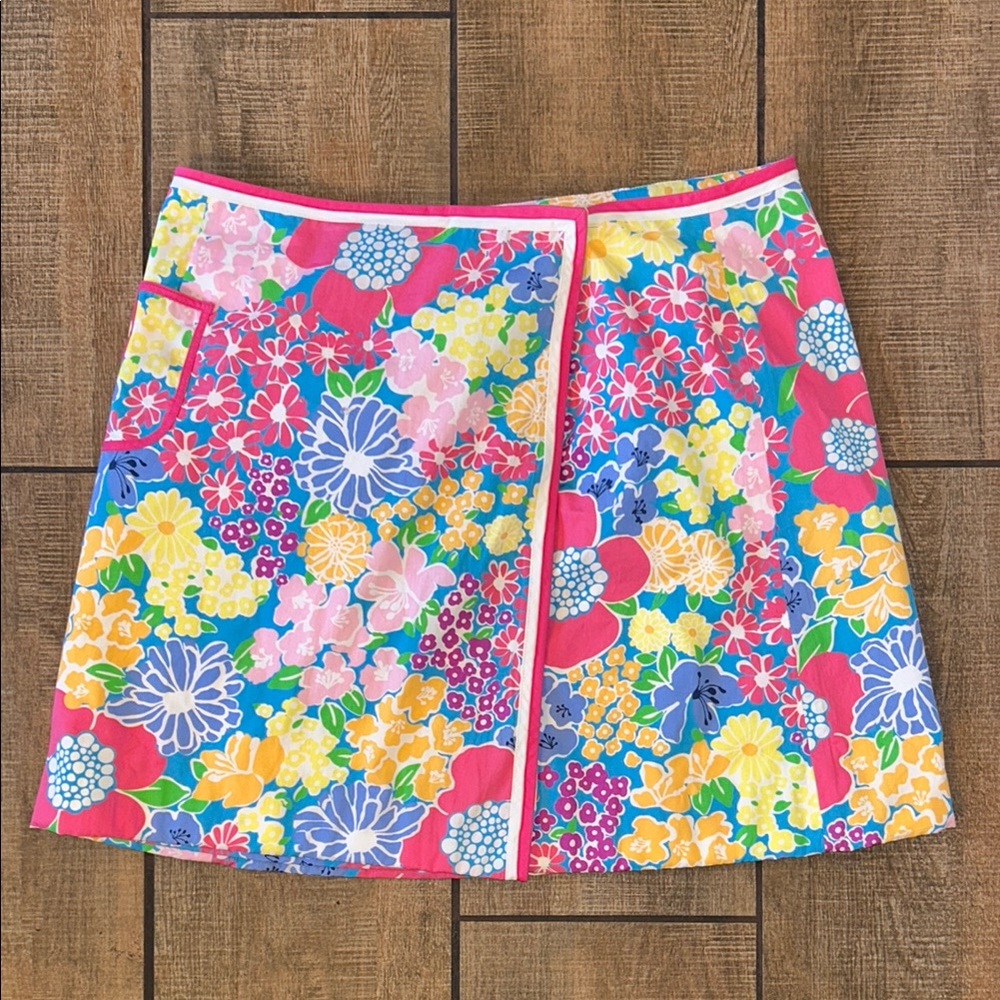 Vintage Lily Pulitzer Wrap Skirt Sz 8